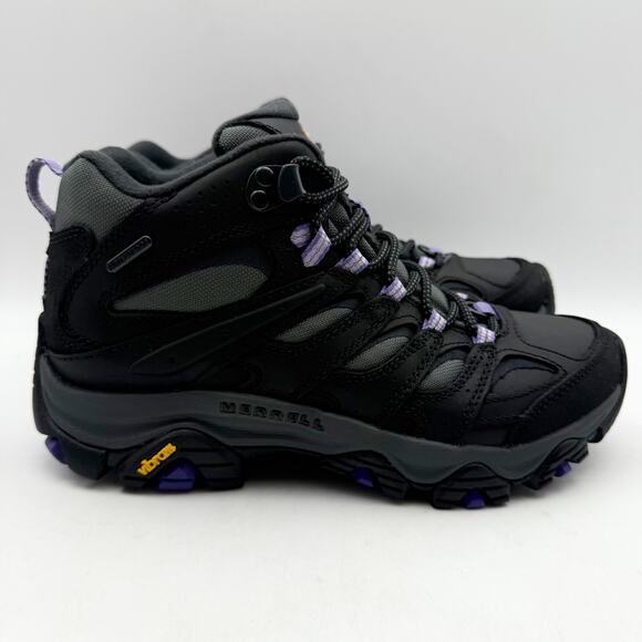 Merrell Womens Moab 3 Thermo Mid Winter Boot US 7 M Black Leather Waterproof NIB - Picture 4 of 13